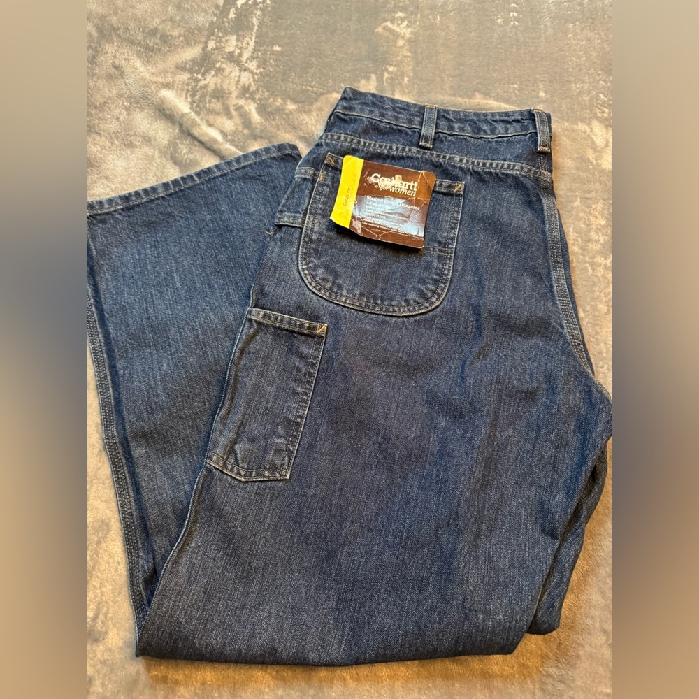 Carhartt Women’s Washed Denim Dungarees 16x30